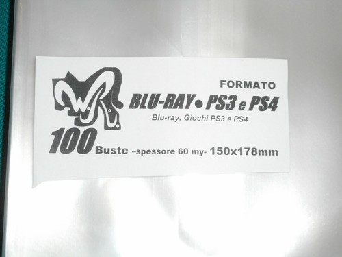 100 buste blu ray - ps3, e